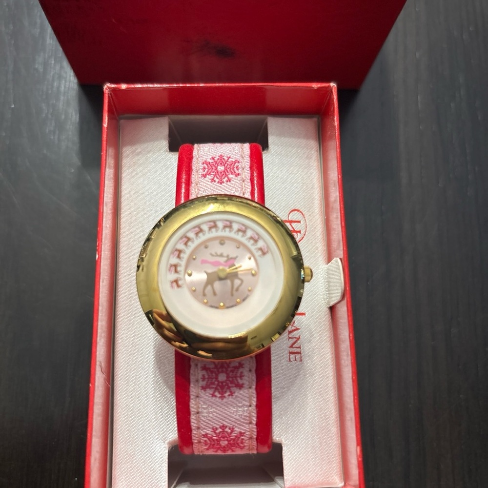 Reindeer Christmas Holiday Lane Women's Watch